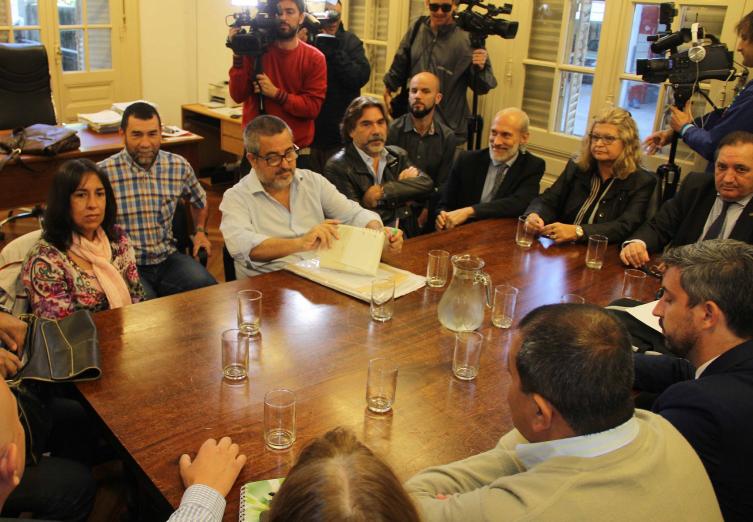 Se volvió a reunir la paritaria docente. (Foto: Prensa AMSAFE)