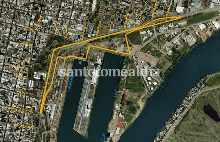 Así será el nuevo circuito callejero de Santa Fe.