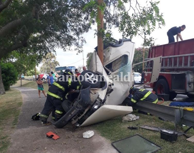 Accidente en la Avenida Mar Argentino