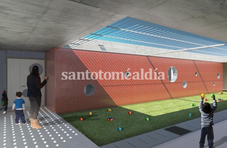 Así quedará el jardín una vez finalizado. (Foto: Municipalidad de Santa Fe)