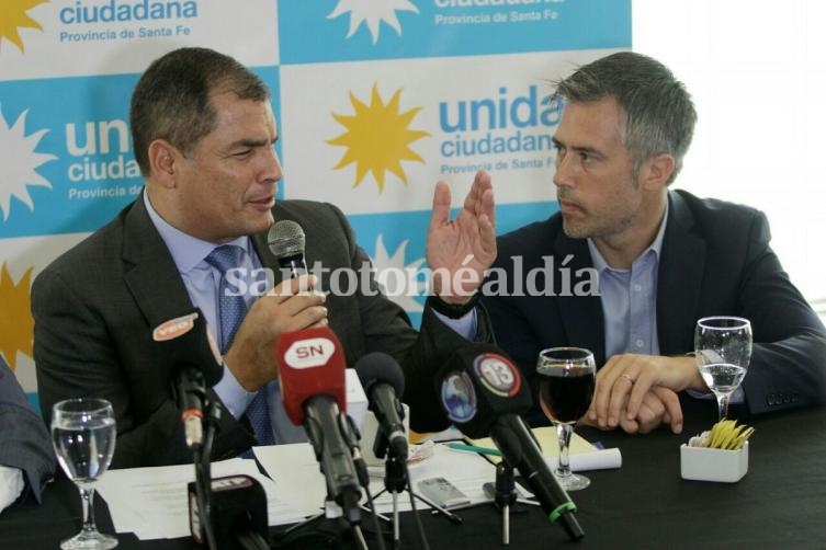 Rafael Correa visitó Santa Fe