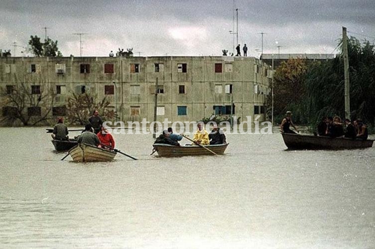 Un tercio de Santa Fe quedó bajo el agua del río Salado.