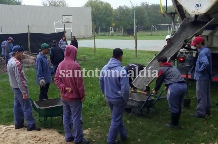 Continúan los trabajos en el nuevo Centro de Atención a la Primera Infancia de Sauce Viejo