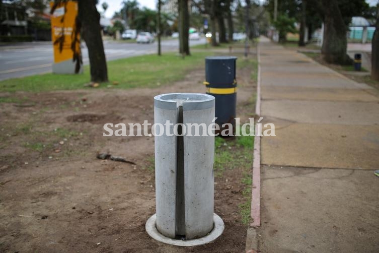 Santa Fe: Instalaron prototipos de bebederos antivandálicos