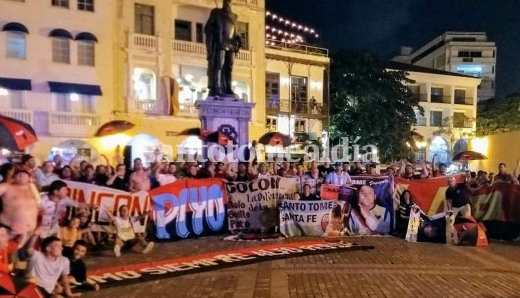 Banderazo sabalero en Cartagena, antes del choque ante Junior