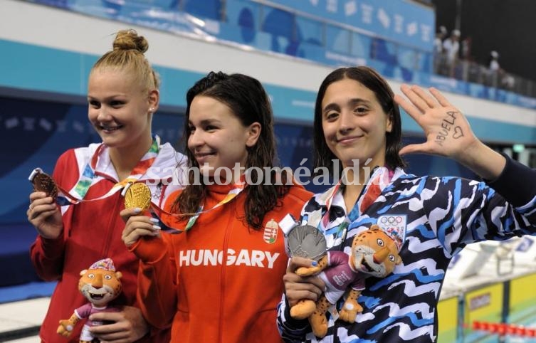 Juegos de la Juventud: Ganó una medalla y lloró por su abuela