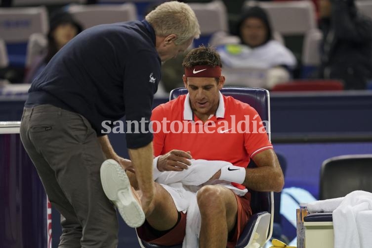 Del Potro se fracturó la rótula