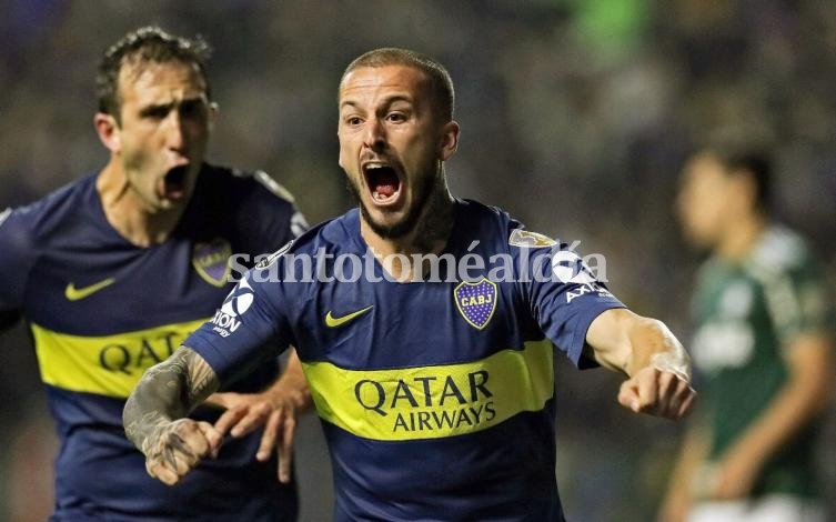 Con un doblete de Benedetto, Boca logró buena ventaja ante Palmeiras
