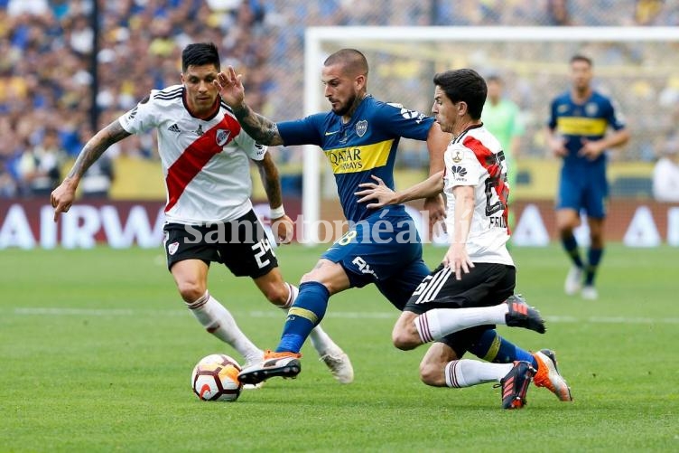 Boca y River igualaron 2 a 2 en la Bombonera.