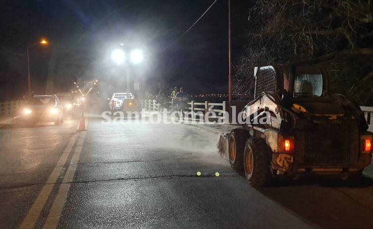 Las tareas se iniciaron en la cabecera de nuestra ciudad. (Foto: santotomealdia)