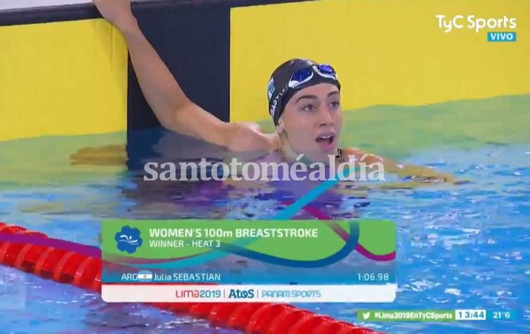 Julia Sebastián, récord, finalista y clasificada a Tokio 2020