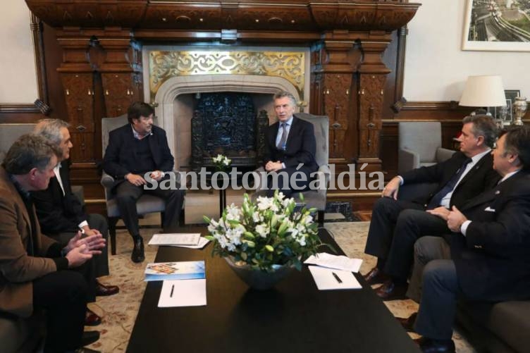 Mauricio Macri le prometió a la Mesa de Enlace que no aumentará las retenciones