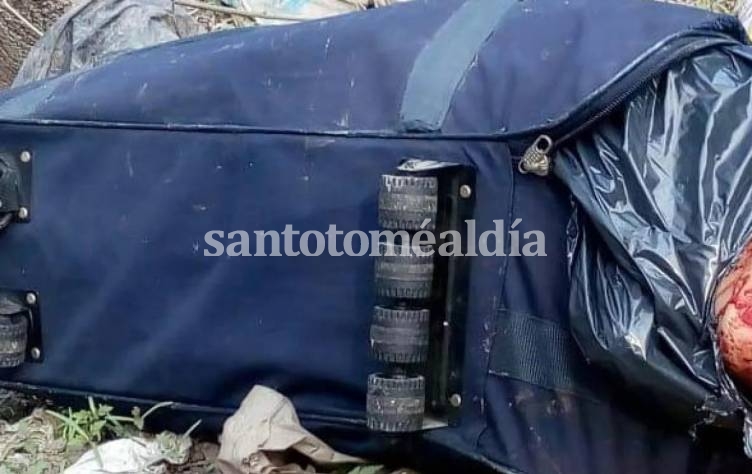 Encontraron el cuerpo de un hombre dentro de una valija en Ezeiza