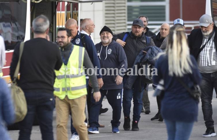 Maradona revoluciona Córdoba en la previa de Talleres - Gimnasia