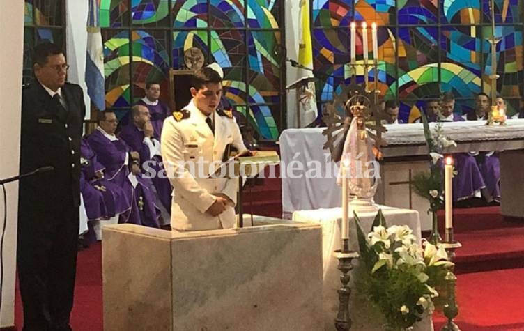 Después de 37 años, llegó la Virgen de Luján que estuvo en Malvinas