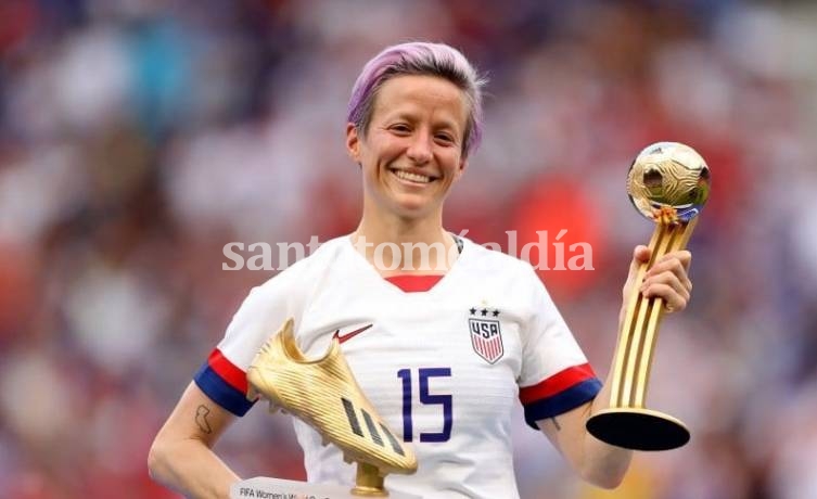 Megan Rapinoe, ganadora del Balón de Oro femenino