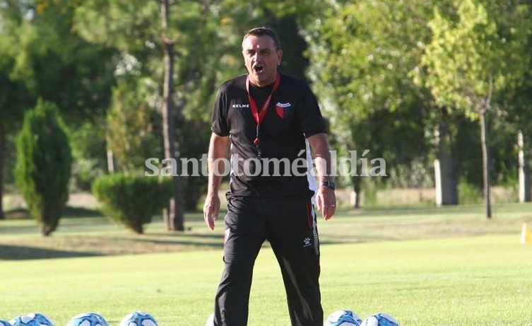Diego Osella, durante el primer entrenamiento de 2020. (Foto: El Litoral)