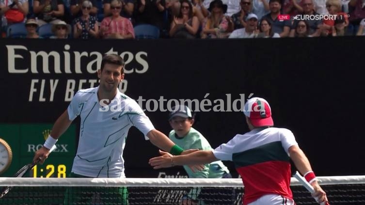 Schwartzman no pudo con Djokovic y quedó eliminado
