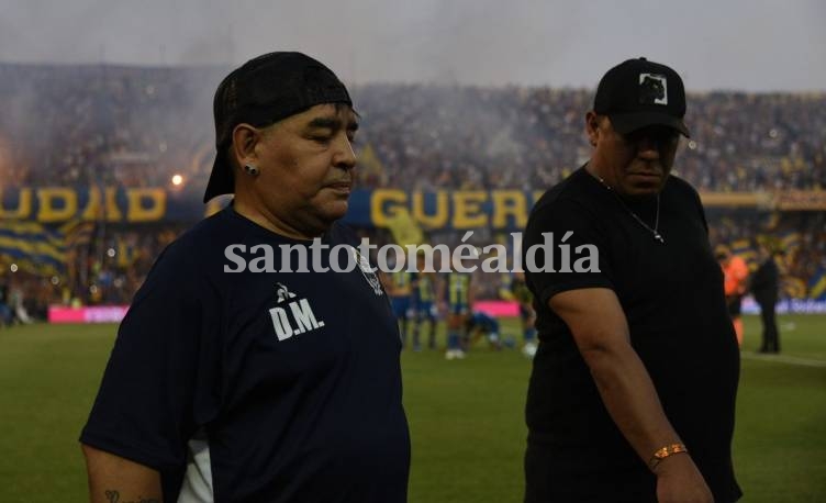 Maradona avisó que quiere renovar con Gimnasia. (Foto: Olé)