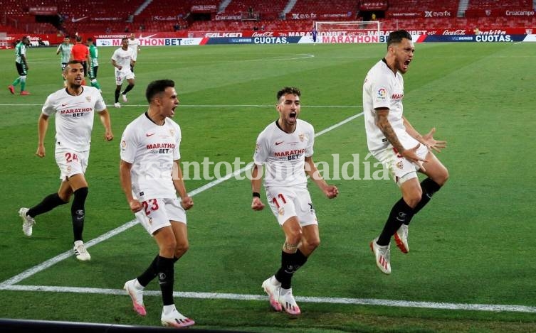 En el regreso de la Liga española, el primer grito fue de un argentino y Sevilla festejó