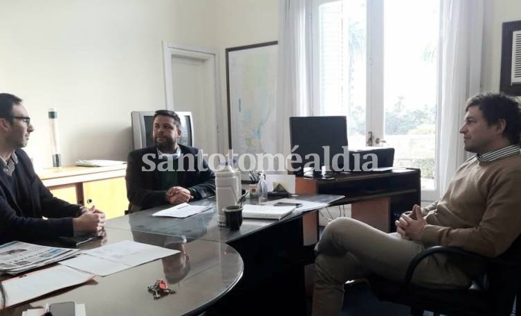 Rodrigo Alvizo se reunió con autoridades del Ministerio de Seguridad