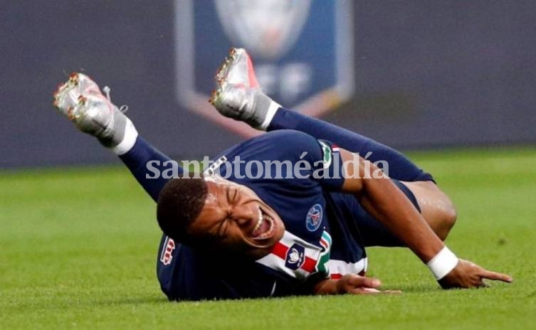 Kyllian Mbappé sufrió un esguince de tobillo derecho