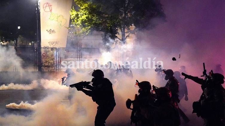 Una protesta en Portland terminó con varios detenidos