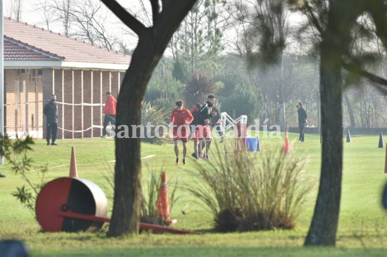 Tras 147 días de inactividad, Colón regresó a los entrenamientos