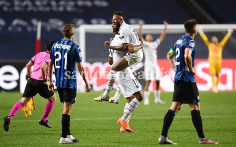 PSG le ganó a Atalanta en tiempo de descuento y se clasificó a las semifinales de la Champions