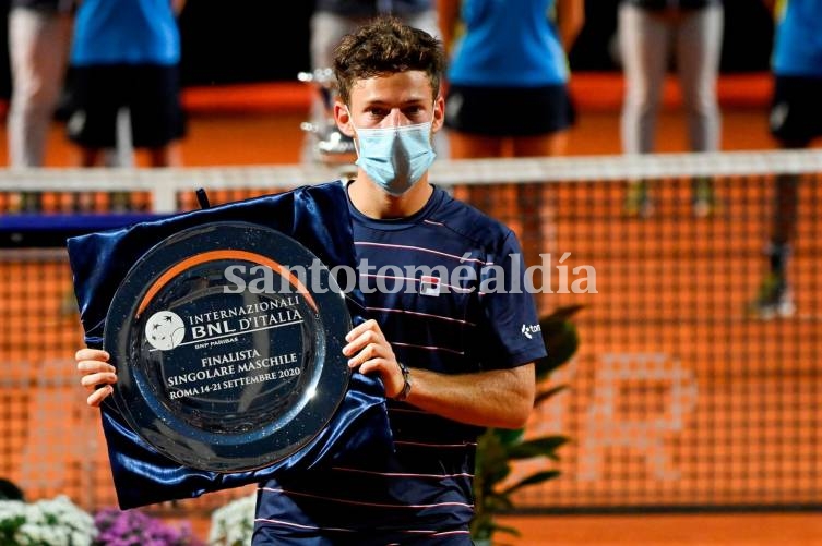 Schwartzman perdió la final de Roma ante Djokovic