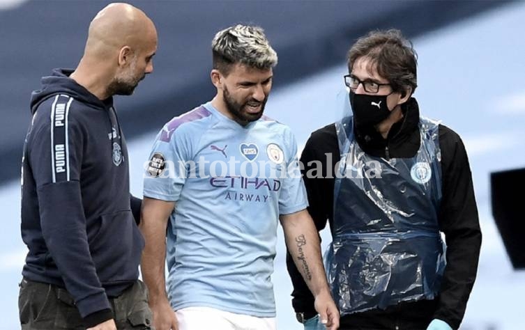 Agüero estará inactivo un mes por lesión muscular