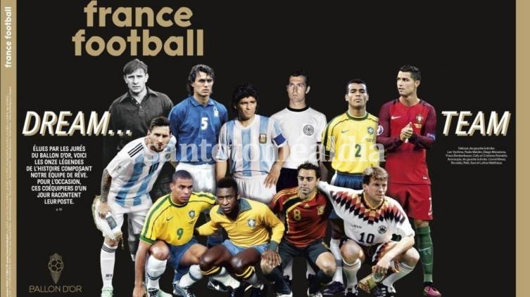 Maradona y Messi juntos en el mejor equipo de la historia, según France Football