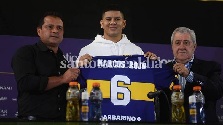 Boca presentó a Marcos Rojo, primer refuerzo para esta temporada
