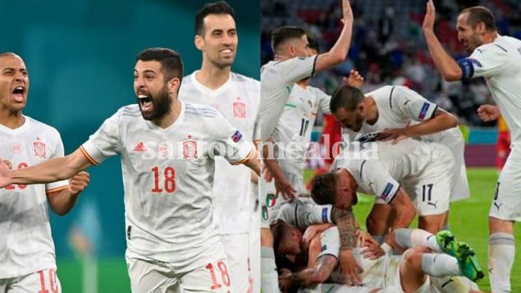 Eurocopa: Italia y España se cruzarán para obtener un lugar en la final
