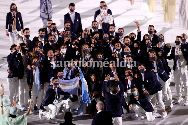 Argentina engalanó la ceremonia inaugural en Tokio 2020