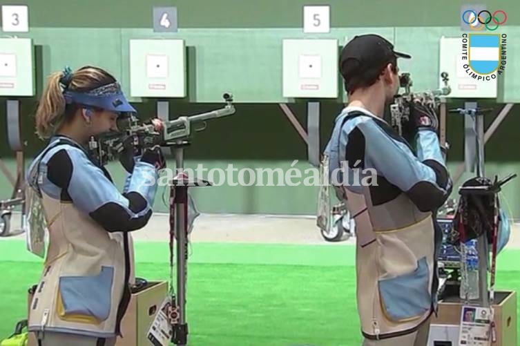 El santafesino Eberhardt finalizó 27mo. en tiro en equipos mixtos