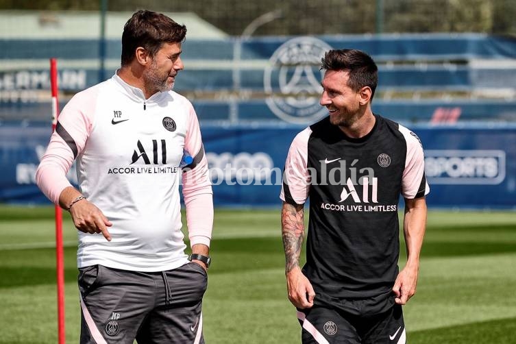 Messi tuvo su primer entrenamiento en el PSG