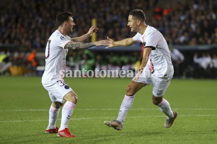 PSG empató en el debut de Messi en la Liga de Campeones: fue 1 a 1 con Brujas de Bélgica