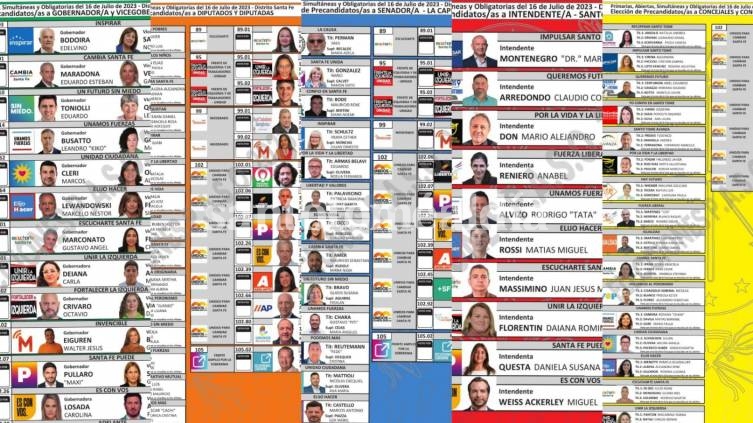 Así son las boletas que encontrarán los santotomesinos  en los box de votación