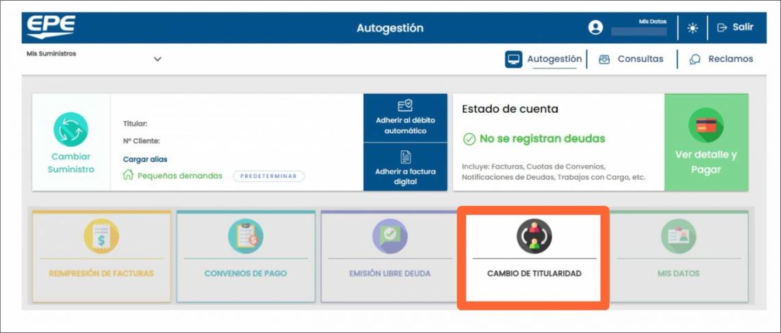 La Oficina Virtual de la EPE permite inscripción para electrodependientes