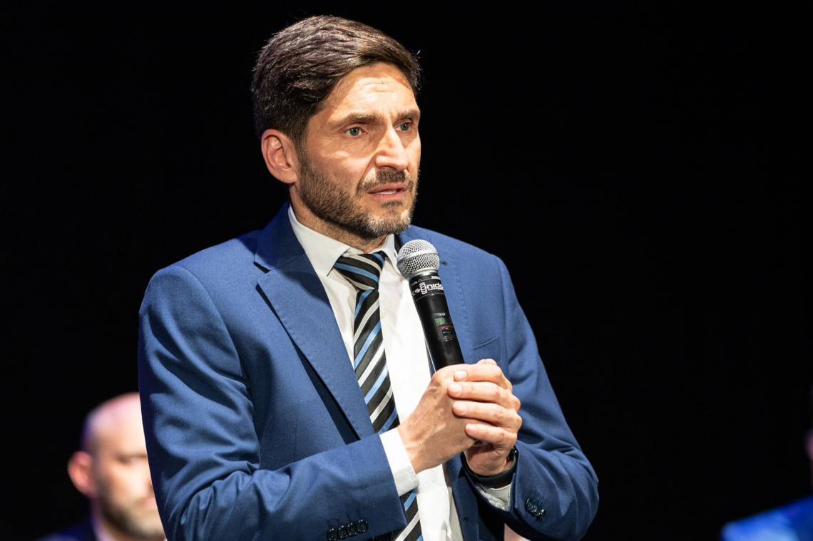 Pullaro encabezó este jueves en Santa Fe la primera reunión con los futuros integrantes de su gabinete. (Foto: Prensa Pullaro)