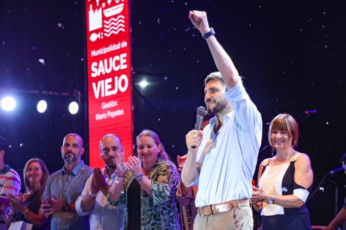 Pullaro en el acto de inauguración del Festival del Pescador.