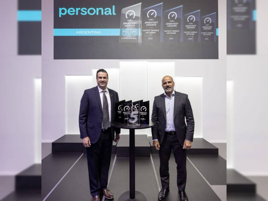 Personal Argentina, premiada por tener la red de internet móvil más rápida del país por 5 años consecutivos .