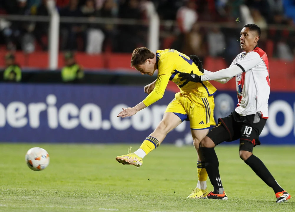 Boca igualó 0 a 0 en un visita a Nacional Potosí . (Foto: NA)