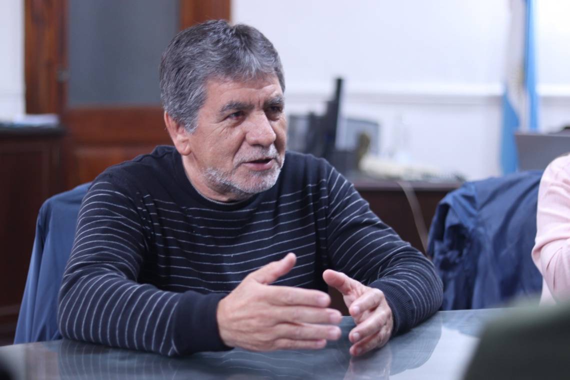 Ignacio Monzón, secretario general de la FESTRAM, durante la reunión de este miércoles. (Foto: Prensa)