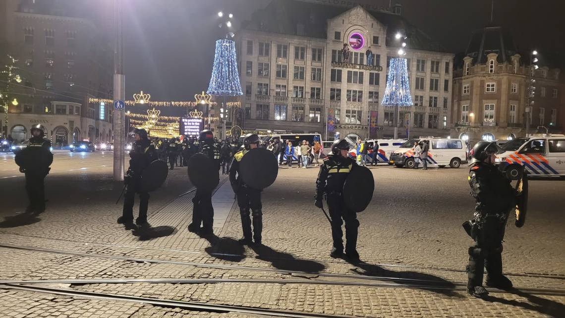 Ámsterdam: brutal ataque de manifestantes propalestinos contra israelíes tras un partido de fútbol