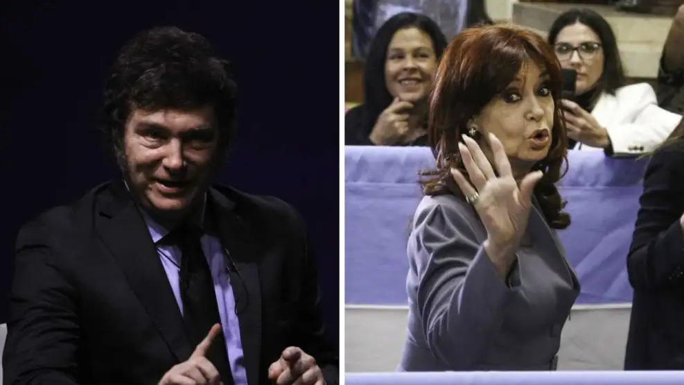 Javier Milei y Cristina Kirchner son las personas más influyentes del país, según una encuesta de Poliarquía