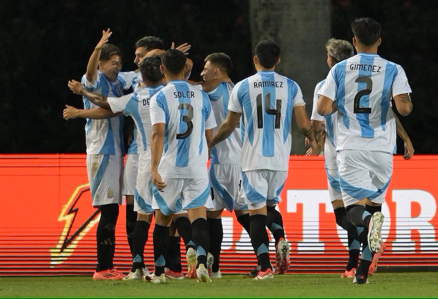 Goleada histórica de la selección argentina Sub 20 por 6-0 ante Brasil en el debut por el Sudamericano