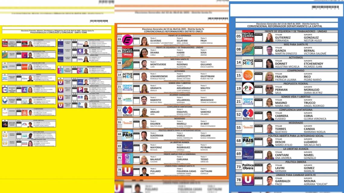 Elecciones 2025: así son las boletas para votar este domingo