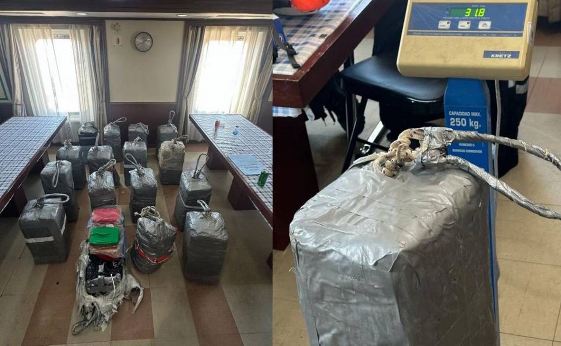 Hallan 467 kilos de cocaína en un buque en el puerto de Vicentin en San Lorenzo